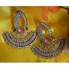 High Ended Designer Earrings in Antique Gold base